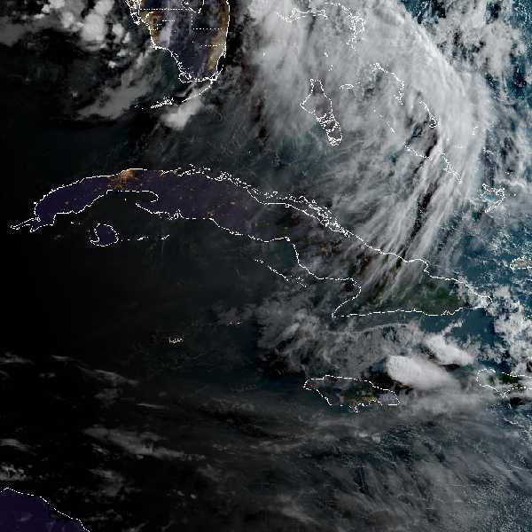 météo tropicale : Image satellite .