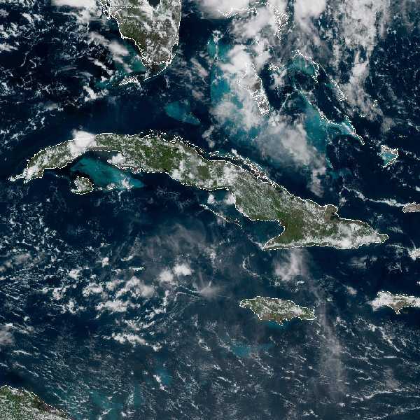 météo tropicale : Image satellite .
