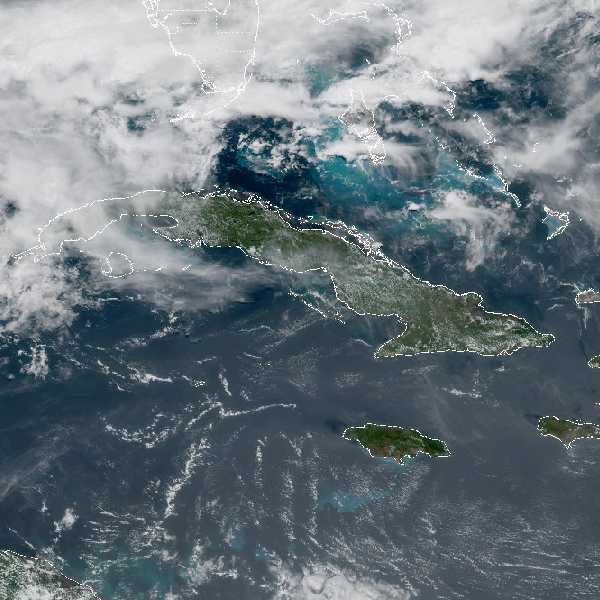 météo tropicale : Image satellite .