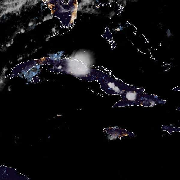 météo tropicale : Image satellite .