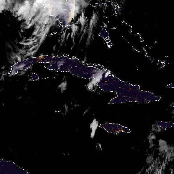 météo tropicale : Image satellite .