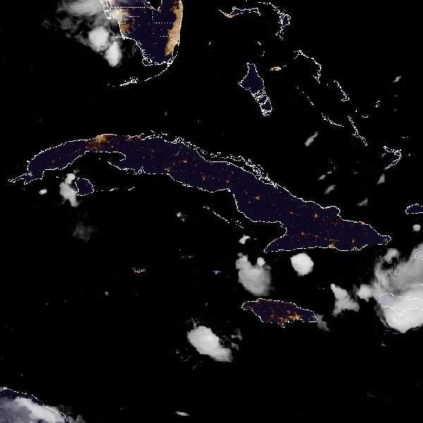 météo tropicale : Image satellite .