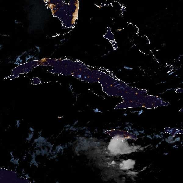 météo tropicale : Image satellite .