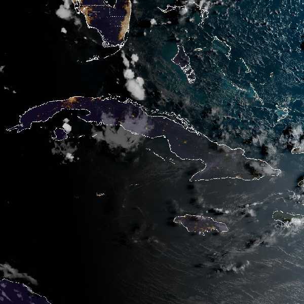 météo tropicale : Image satellite .
