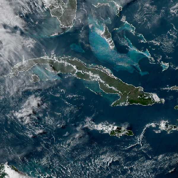 météo tropicale : Image satellite .