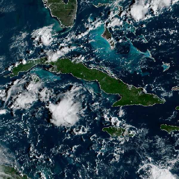 météo tropicale : Image satellite .