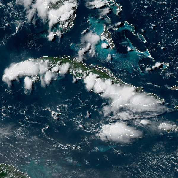 météo tropicale : Image satellite .
