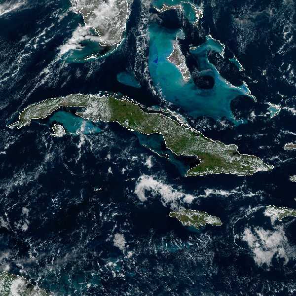 météo tropicale : Image satellite .