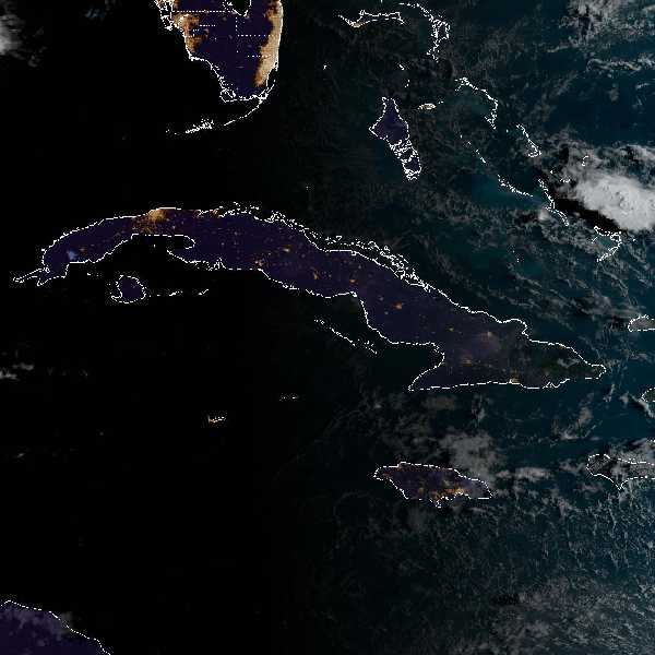 météo tropicale : Image satellite .