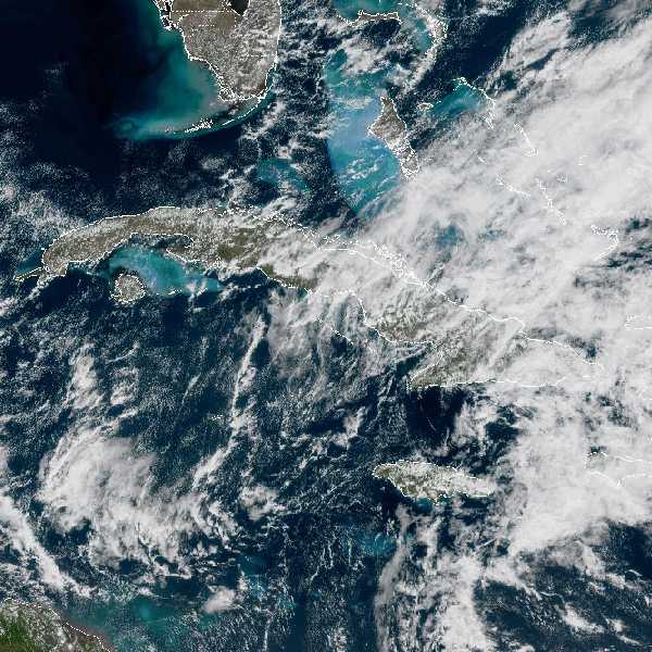 météo tropicale : Image satellite .