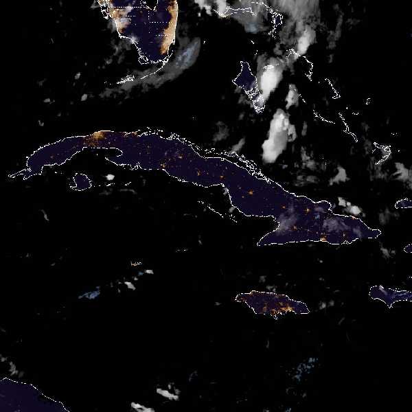 météo tropicale : Image satellite .