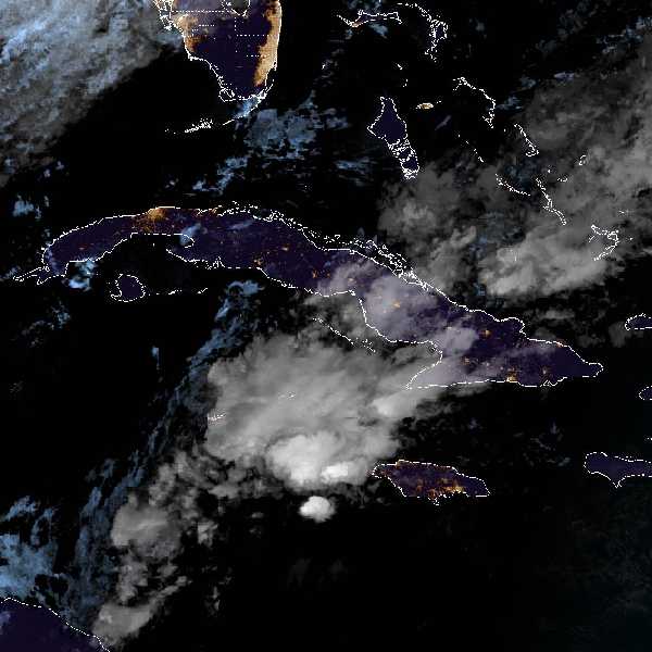 météo tropicale : Image satellite .