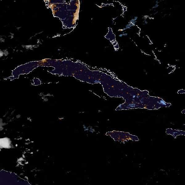 météo tropicale : Image satellite .