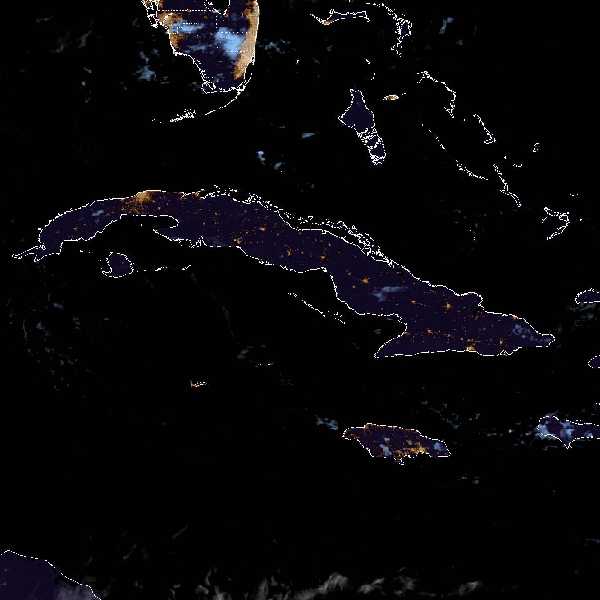 météo tropicale : Image satellite .