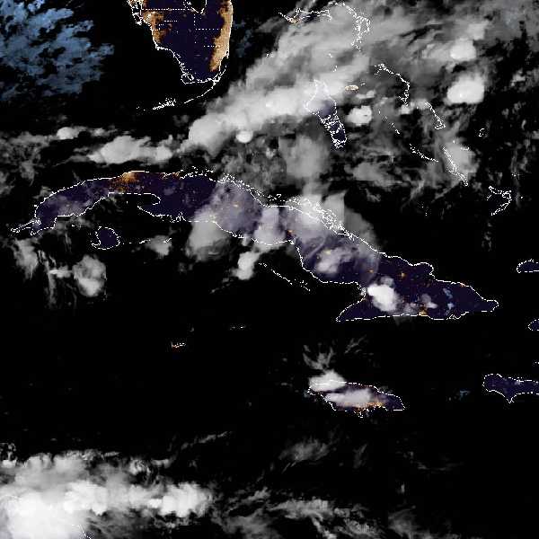 météo tropicale : Image satellite .