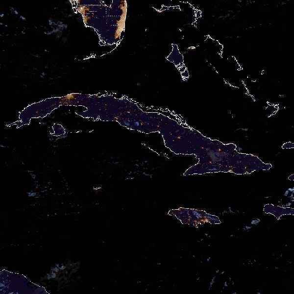 météo tropicale : Image satellite .