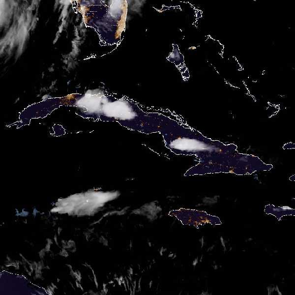 météo tropicale : Image satellite .