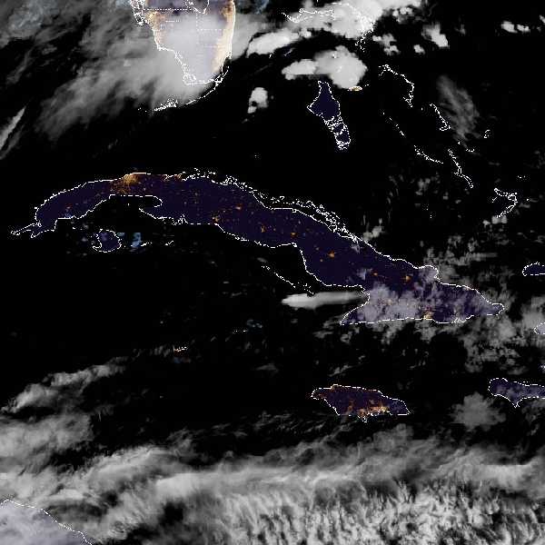 météo tropicale : Image satellite .