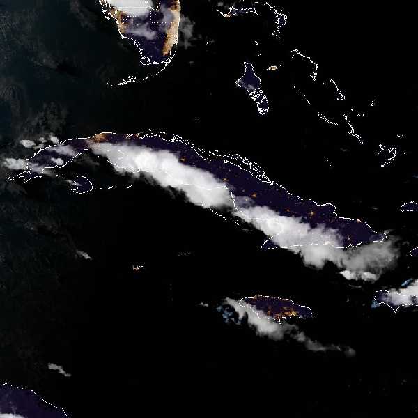 météo tropicale : Image satellite .