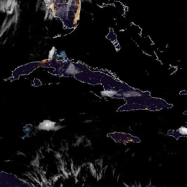 météo tropicale : Image satellite .
