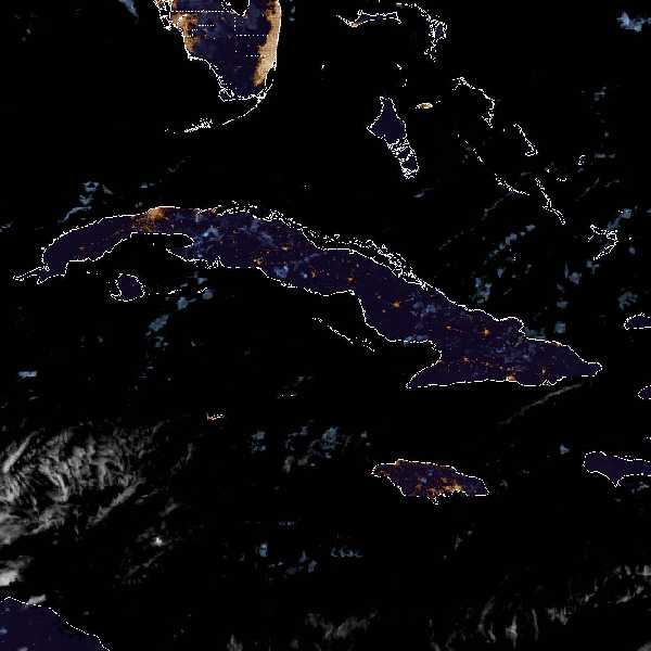 météo tropicale : Image satellite .