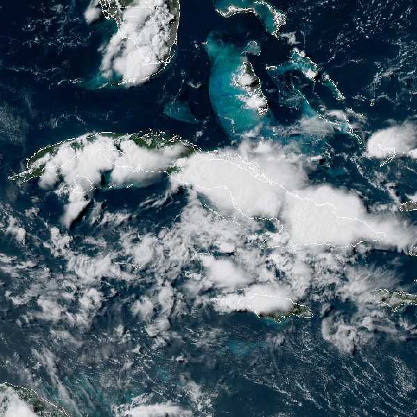 météo tropicale : Image satellite .