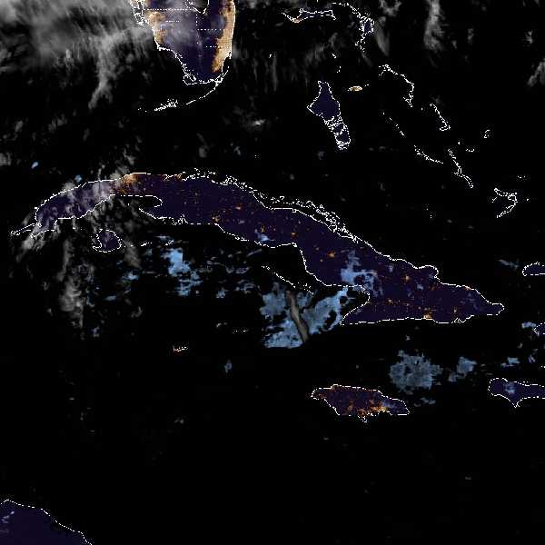 météo tropicale : Image satellite .