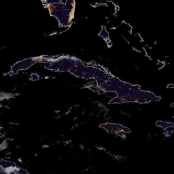 météo tropicale : Image satellite .