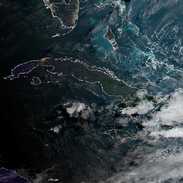 météo tropicale : Image satellite .