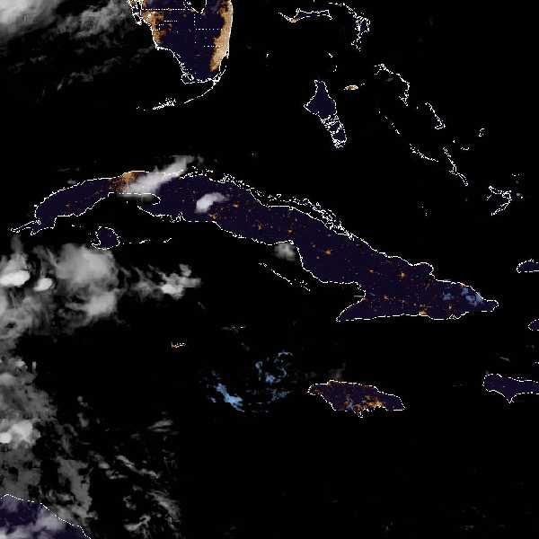 météo tropicale : Image satellite .