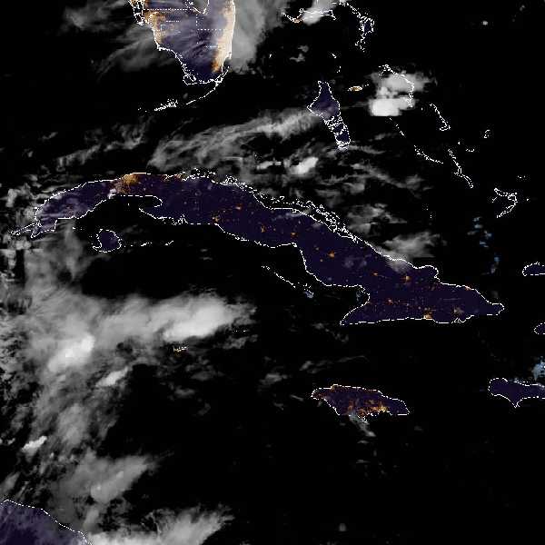 météo tropicale : Image satellite .