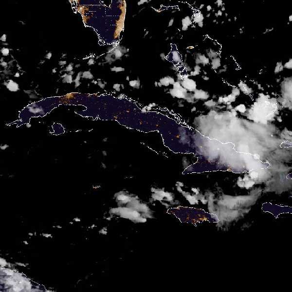 météo tropicale : Image satellite .
