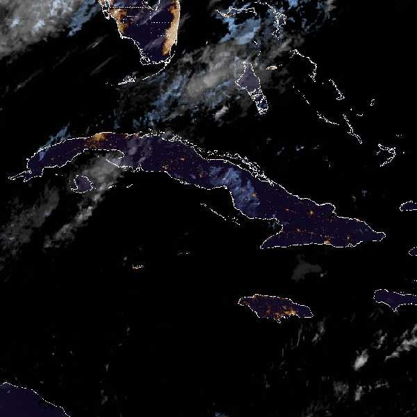 météo tropicale : Image satellite .