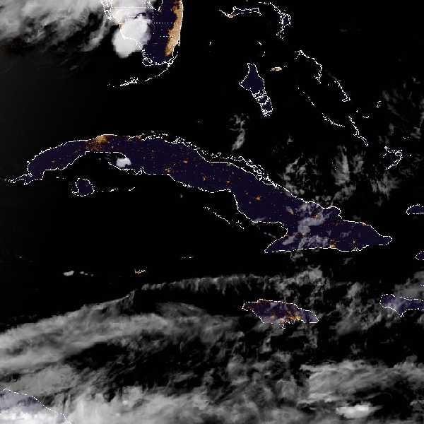 météo tropicale : Image satellite .