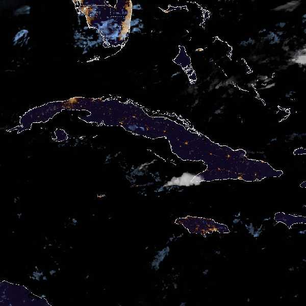 météo tropicale : Image satellite .