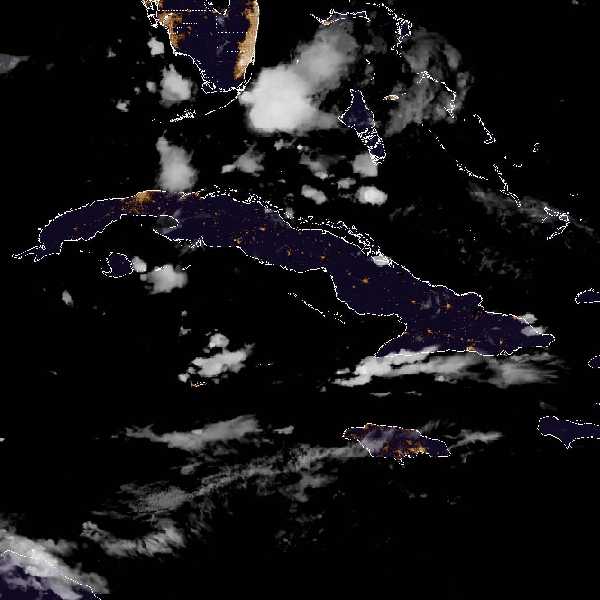 météo tropicale : Image satellite .