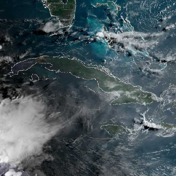 météo tropicale : Image satellite .