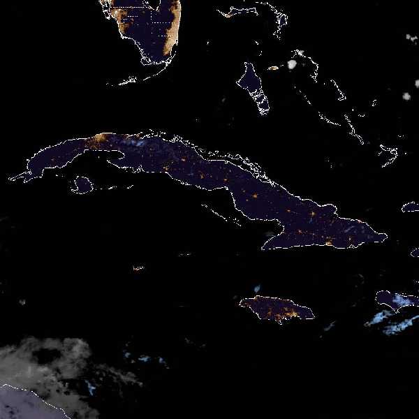 météo tropicale : Image satellite .