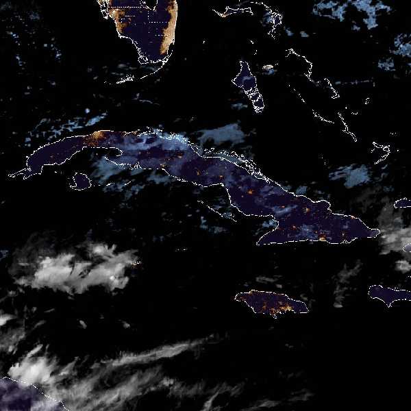 météo tropicale : Image satellite .