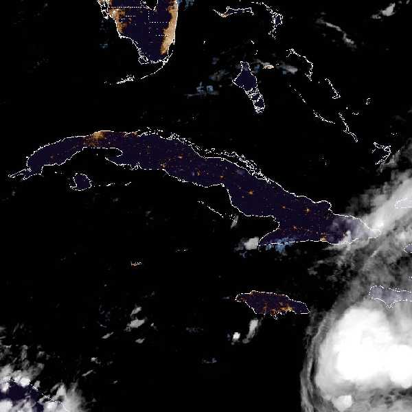 météo tropicale : Image satellite .