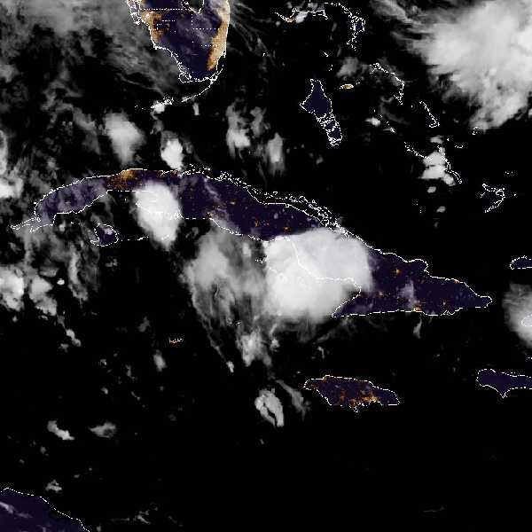 météo tropicale : Image satellite .