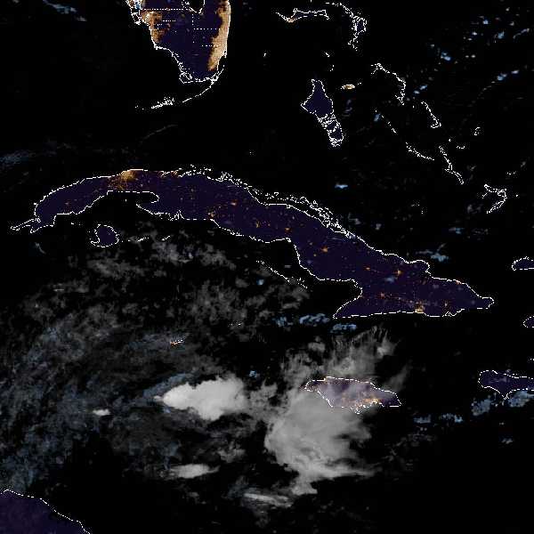 météo tropicale : Image satellite .