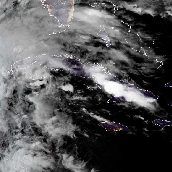 météo tropicale : Image satellite .