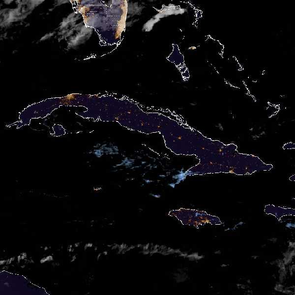 météo tropicale : Image satellite .