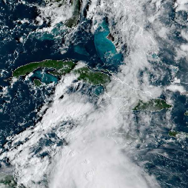 météo tropicale : Image satellite .
