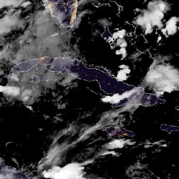 météo tropicale : Image satellite .