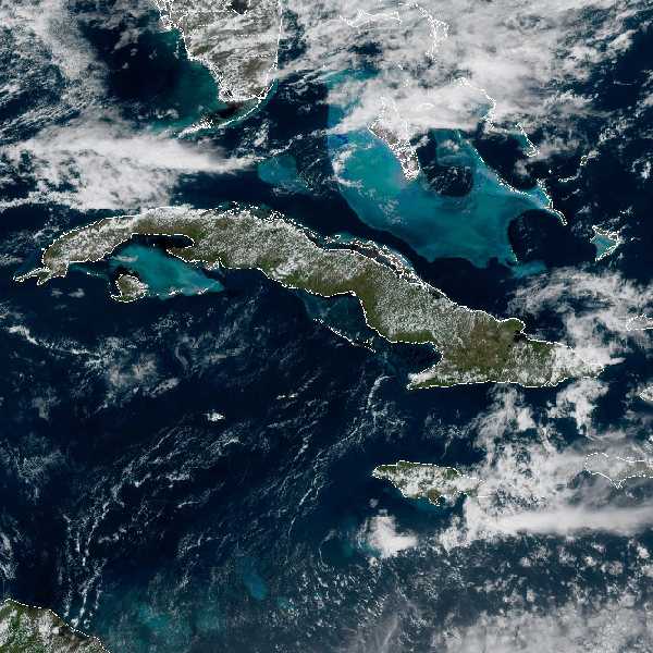 météo tropicale : Image satellite .