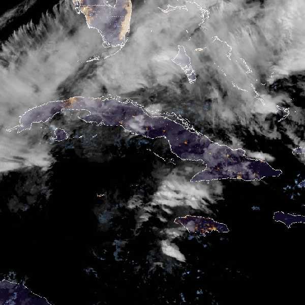 météo tropicale : Image satellite .
