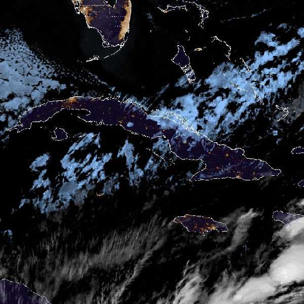 météo tropicale : Image satellite .