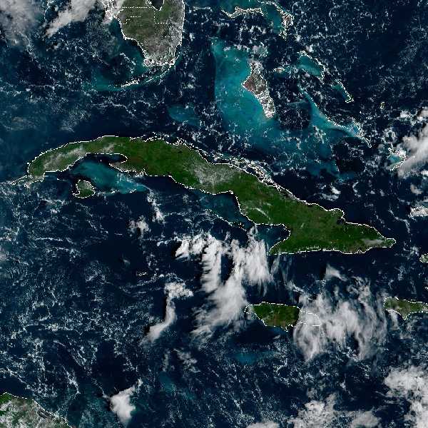 météo tropicale : Image satellite .